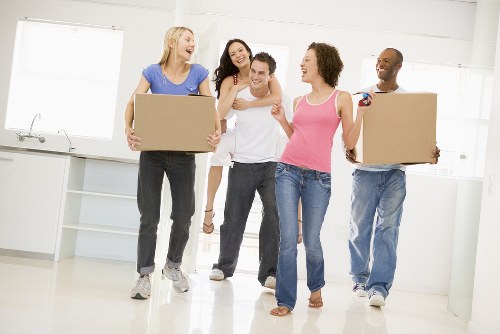 Professional moving team helping with a residential relocation in Germany