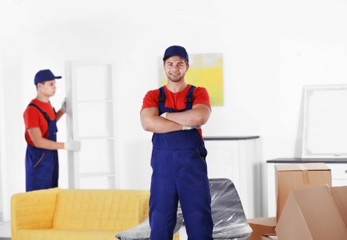 Furniture loading and delivery support by a local mover