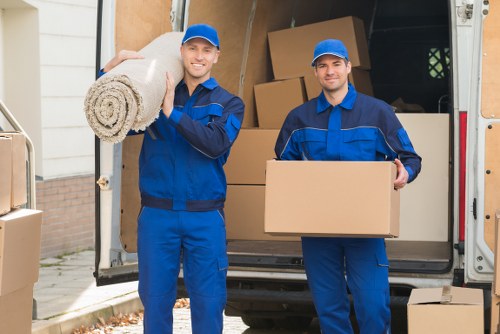 House moving team planning a local relocation in Germany