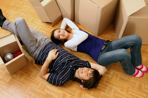 Professional team coordinating a workplace relocation in Germany