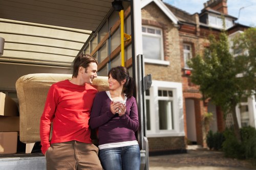 Commercial removals van service for office equipment in Germany