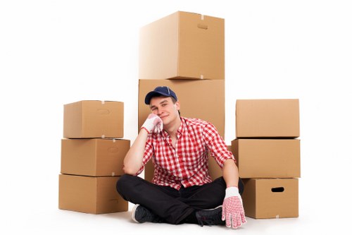 Professional movers handling a residential relocation in Germany